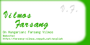 vilmos farsang business card